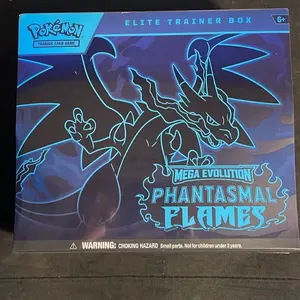 Pokémon Phantasmal Flames Elite Trainer Box 9 Packs + Promo TCG Card Sealed Copies Live Stream Exclusive for Ages 6+