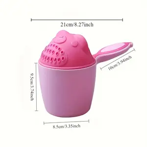 Tear-Free  Shampoo Rinse Cup for Eye Protection, Soft Silicone No Spill Bath Wash Hat for Newborn