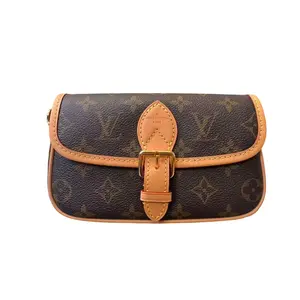 Pre-owned Louis Vuitton leather Crossbody Bags Nano Diane Monogram Canvas Shoulder Bag LVK260506