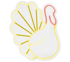 Northlight LED Turkey Thanksgiving Wall or Window Decor 15"