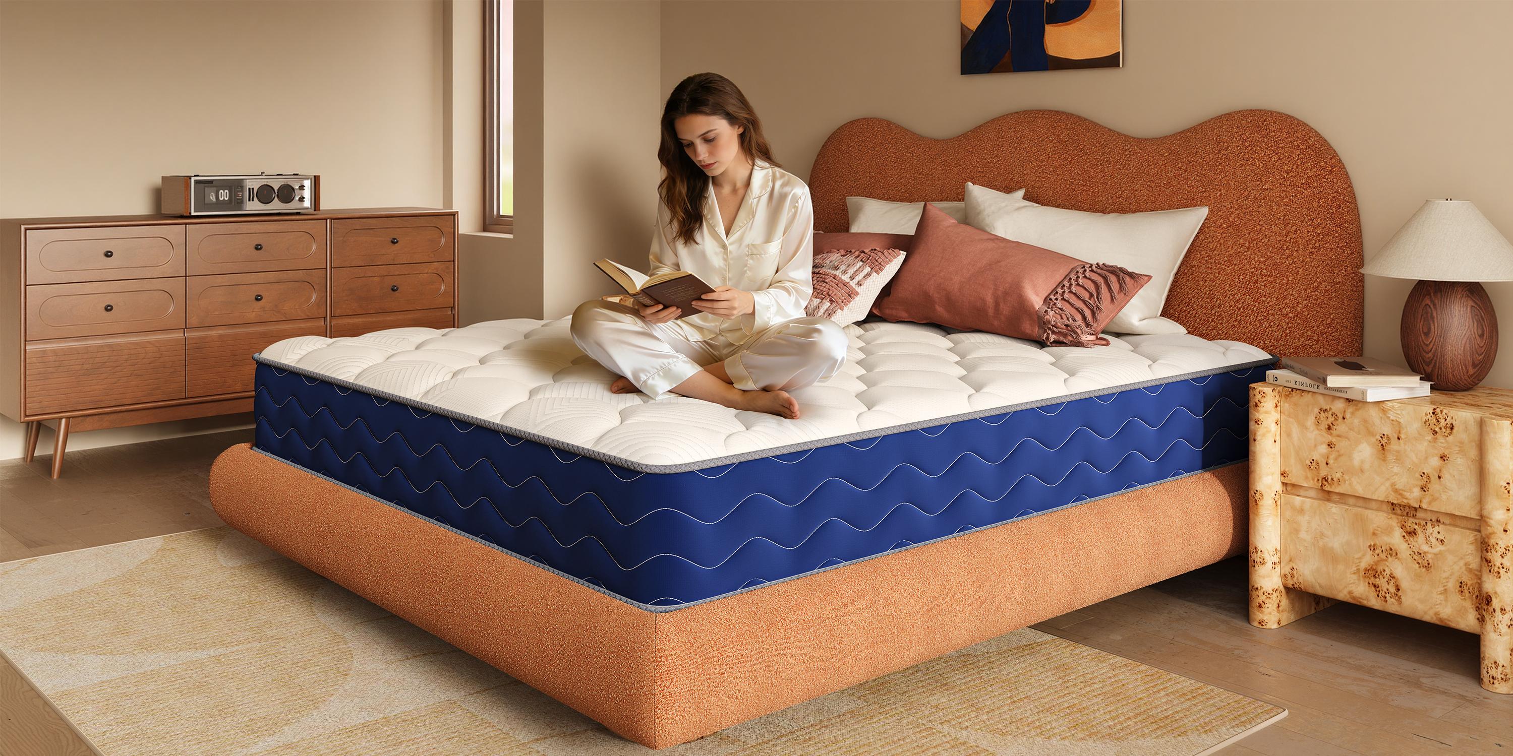 8/10/12/14" Hybrid Mattress - Medium Firm Memory Foam & Individually Pocketed Coils Ergonomic Lumbar Support for Back Pain Relief Silent Motion Isolation Bed in a Box Queen/Full/Twin Size 8/10/12/14" Hybrid Mattress - Medium Firm Memory Foam & Individually Pocketed Coils Ergonomic Lumbar Support for Back Pain Relief Silent Motion Isolation Bed in a Box Queen/Full/Twin Size