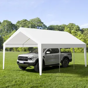 GARVEE Carport 10x20ft Heavy Duty Carport Car Canopy Garage Boat Shelter Party Tent, Waterproof Portable Car Canopy for Truck, Boat, SUV with All-Season Tarp