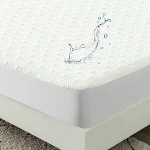 Bamboo Viscose Cooling Mattress Protector Twin Waterproof Matressprotector Breathable Quiet Fitted Matress Cover