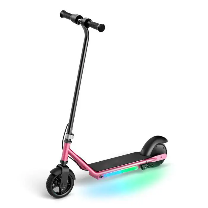 【Dealsforyou】IK3 Electric Scooter for Kids Ages 6-14 150W Motor LED Display 3 Speeds Adjustable Colorful Lights Double Brake Magnetic Charging Gifts for Kids #Summervibes
