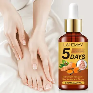 Ginger Nail Care Oil, Smooths Rough Nails, Moisturizes Edges, Rich in Bee Venom & Ginger Extract, Strengthens Nails, Ginger Cuticle Oil, 30ML