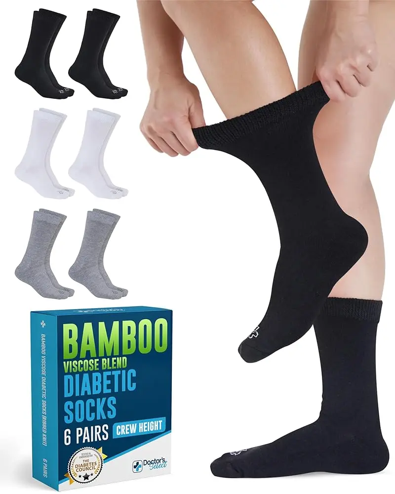 Black/White/Gray - 6 Pairs