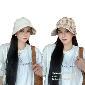 Women's Bucket Hat (2026 New Upgraded Edition) — Reversible Design with Mask Hooks, Ideal for Outdoors, Sun Protection & Face-Slimming Effect