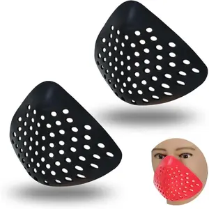 2 Pack 3D Mask Face Shell Inner Bracket for Men -Silicone Faceshell for Spider Cosplay - Face Cover for Airsoft, Paintball, and Costume Masks
