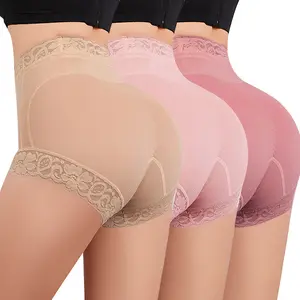 CZXMY Women's Plain Contrast Lace High Waist Shapewear Panty High Stretch Tummy Control Butt Fit Lifting Shaper for Everyday Wear Absorption and Thigh Lift Shaping Underwear