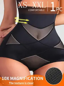 3-in-1 BBL Faja Shapewear for Women: High Waist Tummy Control Shorts with Removable Hip Pads, Seamless Waist Cincher & Breathable Mesh Body Shaper for Under Dress Womenswear