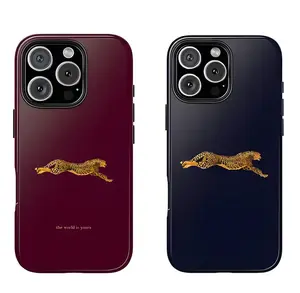 Golden Cheetah and The World Is Yours Phone Case Protection, Shockproof For IPhone 17-11, Pro Max, Pro Plus