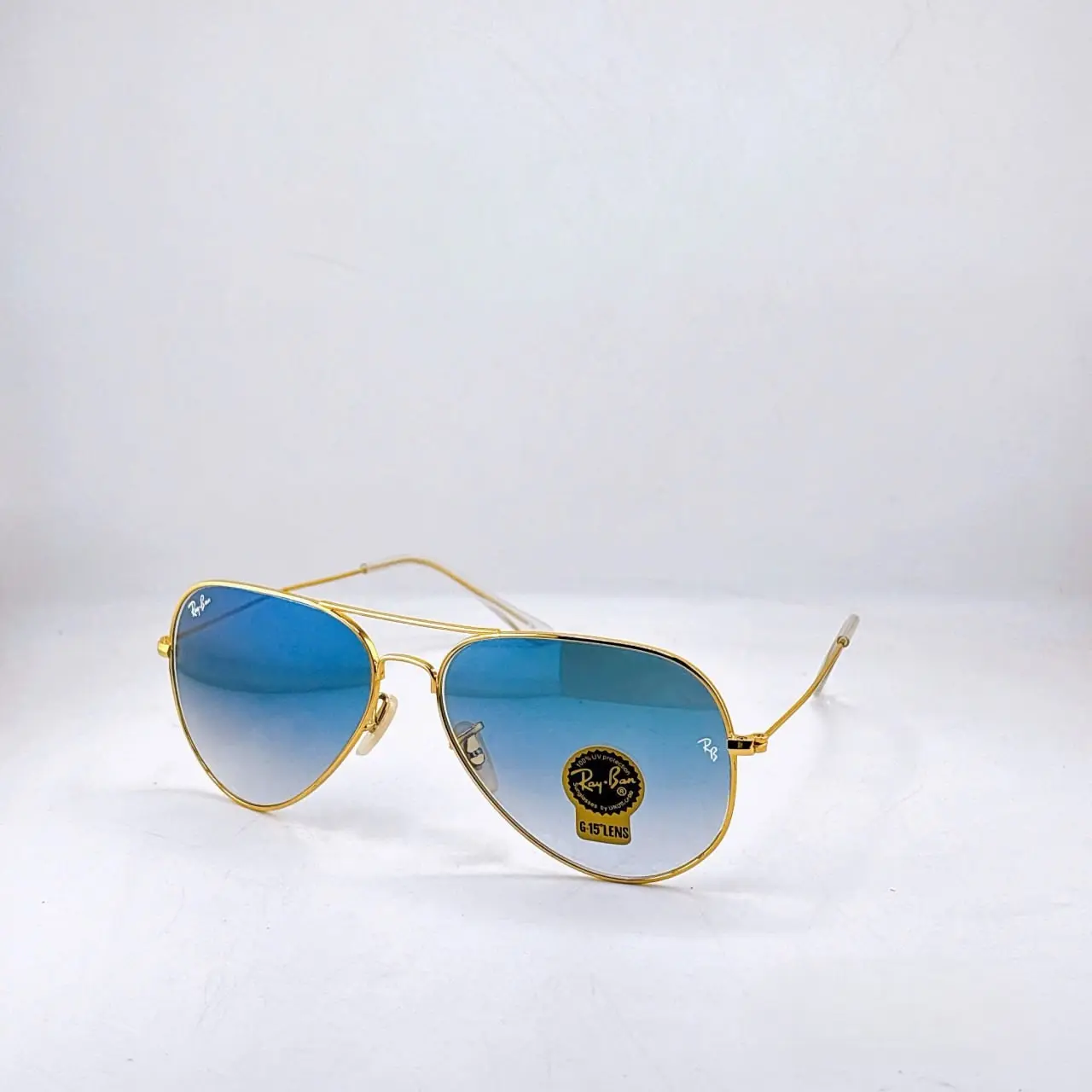 Ray-Ban Aviator Classic Sunglasses Arista Gold Frame G-15 Green Crystal Lens 58mm UV Protection for Men Women