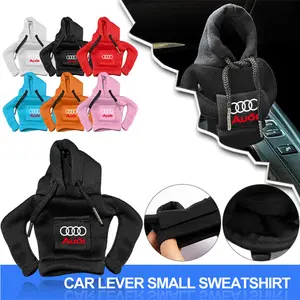 1pcs Hoodie Car Gear Shift Knob Cover Manual Handle Gear Sweatshirt Change Lever Cover for Audi Sline A1 A2 A3 A4 A4L P 8V 8L RS