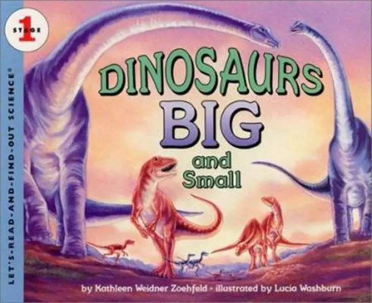 Used Hardcover Dinosaurs Big and Small - Let's-Read-and-Find-Out Science Stage 2 Kids Book by Kathleen Weidner Zoehfeld, English Printed Book for Children, Educational Learning Tool About Dinosaurs
