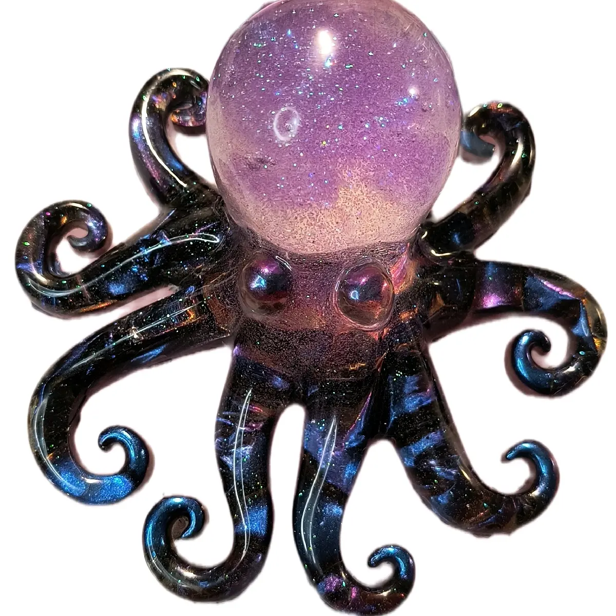 Handmade Epoxy Resin Octopus Statue for Home Decor