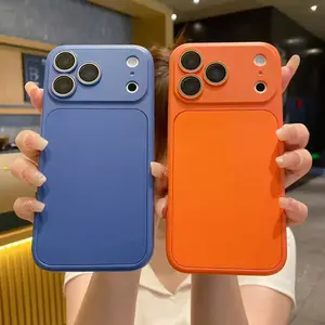 Instantly transforms into a 17-inch large window case for iPhone 17 Pro Max, shockproof, 14/15/16 Pro, high-end full-coverage lens protection, solid color protective case, 15pm, Lightweight shockproof cover