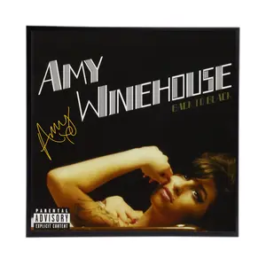 Amy Winhouse Back to Black Signed Album Cover Replica