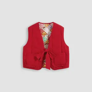 Cider [size 2-26] Reversible V-Neck Printed Vest