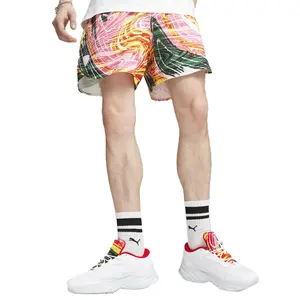 PUMA Mens Scuderia Ferrari Race Crew Shorts Casual Bottoms Casual - Pink