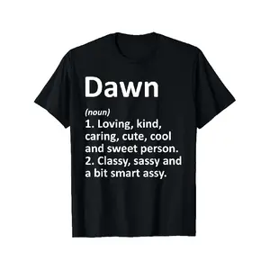 Name/Text T-Shirt - Name/Message, Soft Breathable, Comfortable Casual Wear, Unisex S-XXXL, Machine Washable Graphic Tee for Birthday Gifts, Promotions, Events (Black) - DAWN Definition Brand)