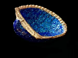 Assorted Decorated Sea Shells (Cosmic Blue Ring and Trinket Dish)