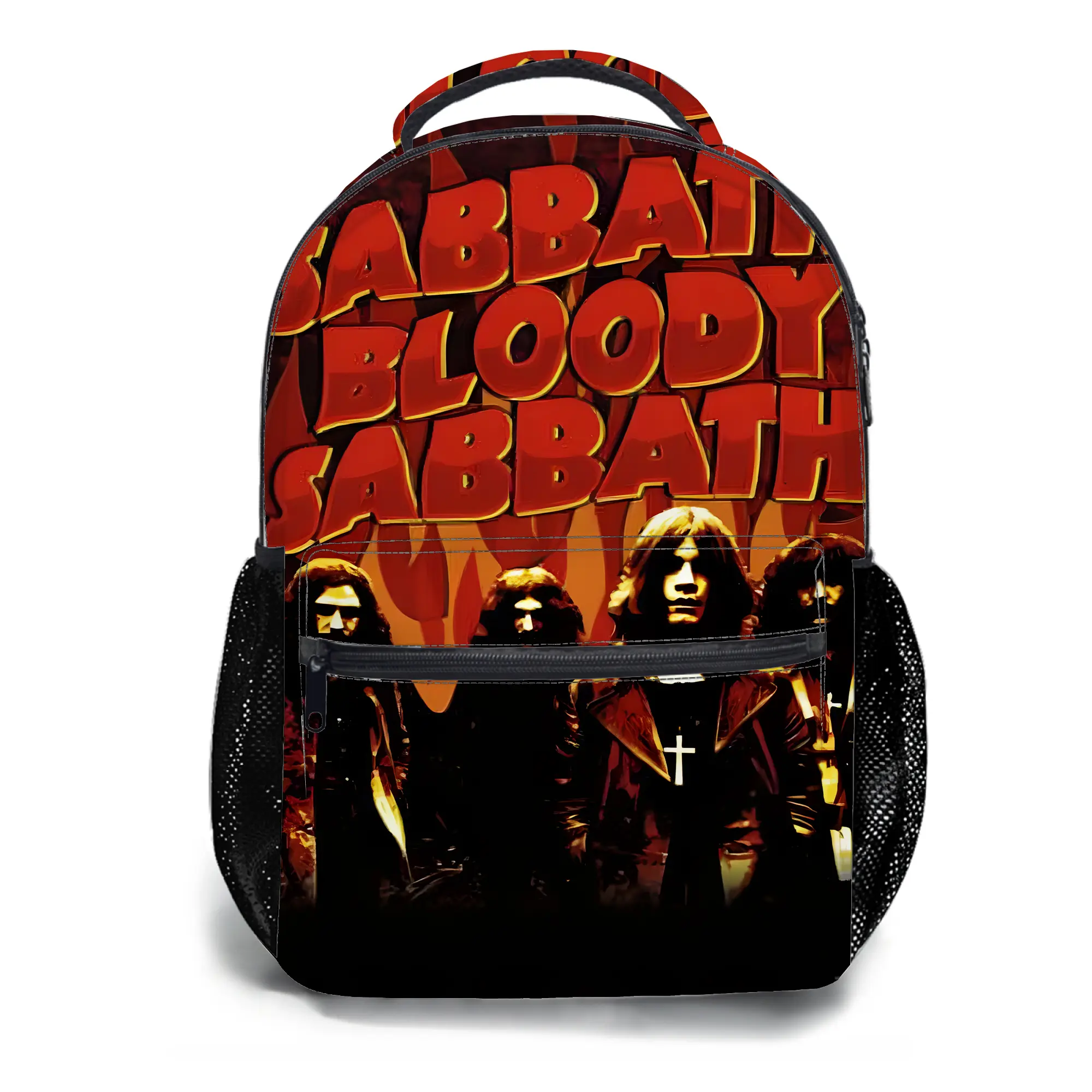 Black-Sabbath-Backpacks for Girls, Cute School Backpack for Girls Boys, Aesthetic Bookbag for Teens, Lightweight Classic Backpack for Travel, Work, Picnic A-15