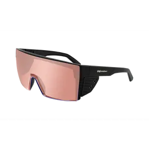 Bomber - Buzz Z87+ Johnny Matte Black / Rose Gold Mirror Sunglasses