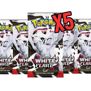 White Flare Booster Packs (5 Packs)