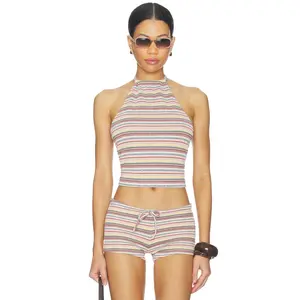 Tiger Mist Dillon Top in Multi Stripe