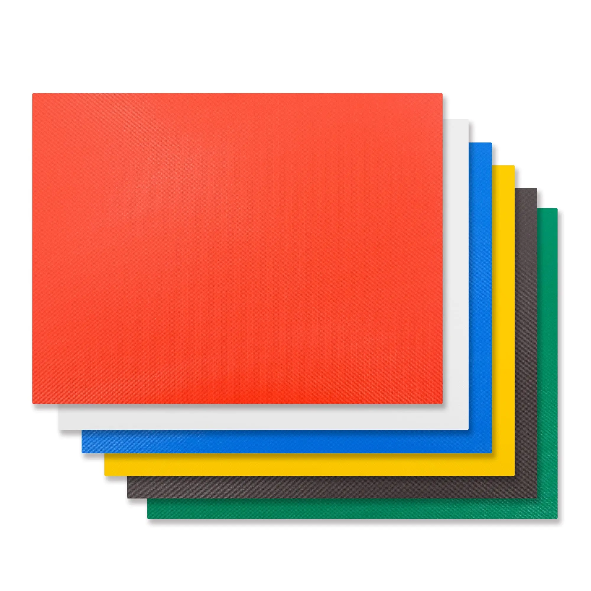 Hakka Commercial Grade Plastic Chopping Board Set - NSF Certified, 6-Pack Multi-Color, 18x24x0.5in Durable Chopping Board for Kitchen Vegetable, Meat Prep