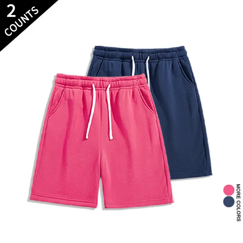 2 Pack Men’s Oversized Sweat Shorts - High Waist Drawstring Lounge Shorts with Pockets, Soft Comfy Casual Workout Shorts