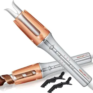 Hair Curling Iron, 25mm Barrel Hair Curler with 3 Temperature-adjusting Mode, Automatic Curling Iron, Hair Curler, Hair Curler, Curling Iron with Intelligent Sensor, Auto Power off When Stuck or Tangle