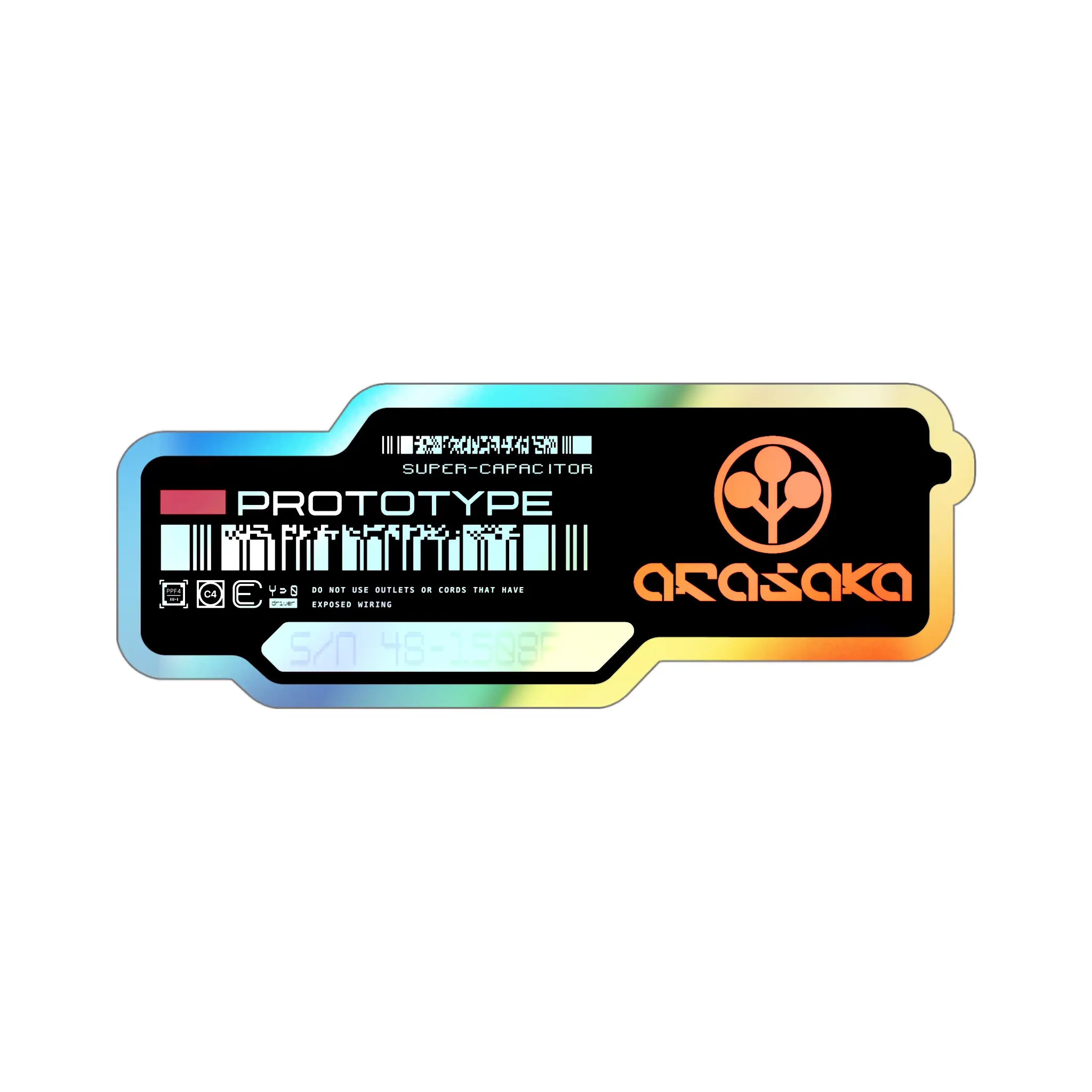 Arasaka Cyberpunk 2077 Holographic Sticker