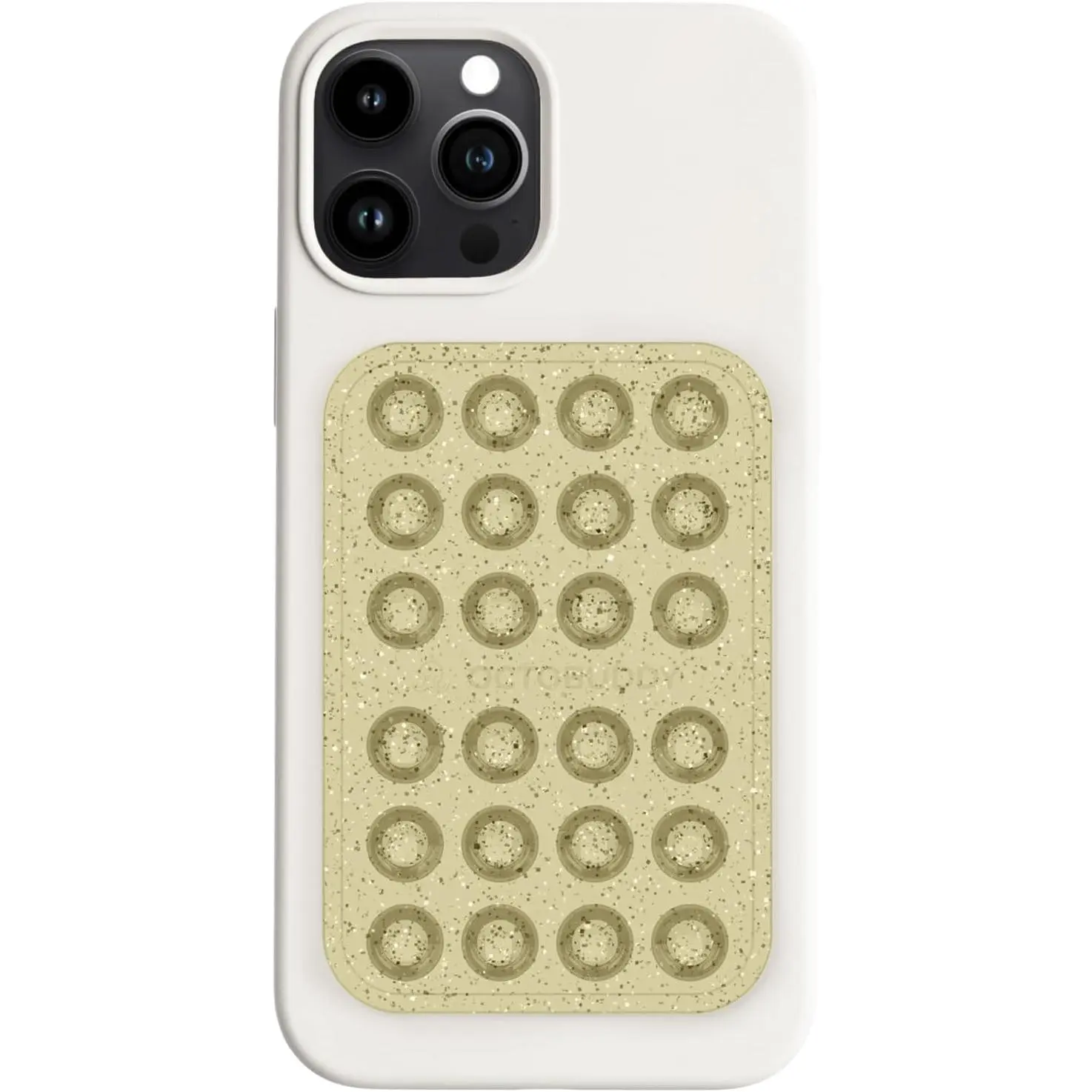 OCTOBUDDY Diamonds - Silicone Suction Phone Case Adhesive Mount - Hands-Free Grip with 24 Suction Cups for Videos & Selfies - 2.6" x 3.9", Cape