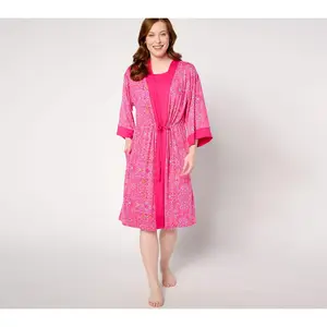 Carole Hochman Chemise and Robe Travel Set