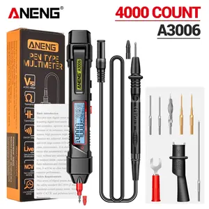 ANENG A3006 Pen-Type Digital Multimeter, 4000 Counts AC/DC Voltage Tester, NCV Non-Contact Voltage Detector, Measures Resistance Continuity Capacitance Diode, Portable Electrical Tool