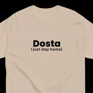 Dosta Classic Cotton Tee Menswear Top Sport Grey 90% Cotton 10% Polyester Unisex Streetwear Tshirt for Men Fabric Casual