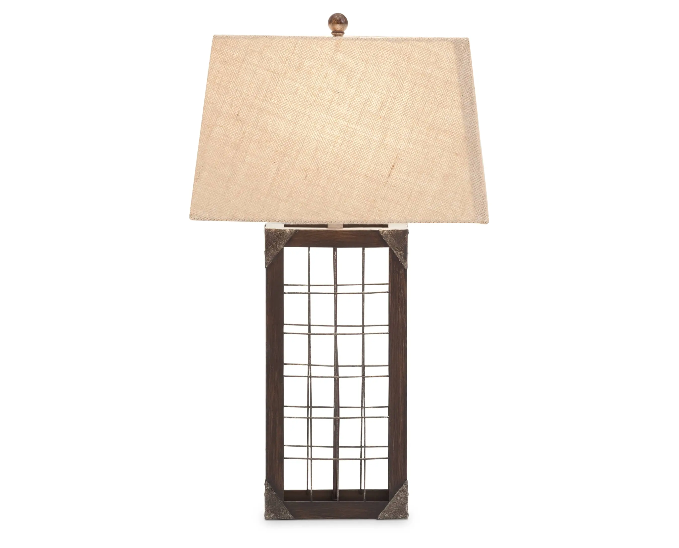Buchanan Table Lamp, Rustic Twist Rectangular Indoor Use Light Fixture, Stylish Table Lamps for Home Improvement Spaces