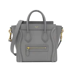 Pre-owned Celine Calfskin Shoulder Bags Luggage Nano Shopper Bag