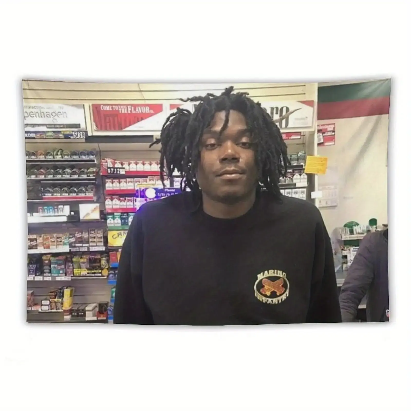 LUCKI Rapper American Tapestry. Easy Hang, Durable. Man Caves, Dorm Decor. Outdoor Parties. No Electricity Needed. Men & Women