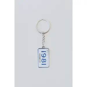 Wings Hawaii Enameled Keychain - 1981