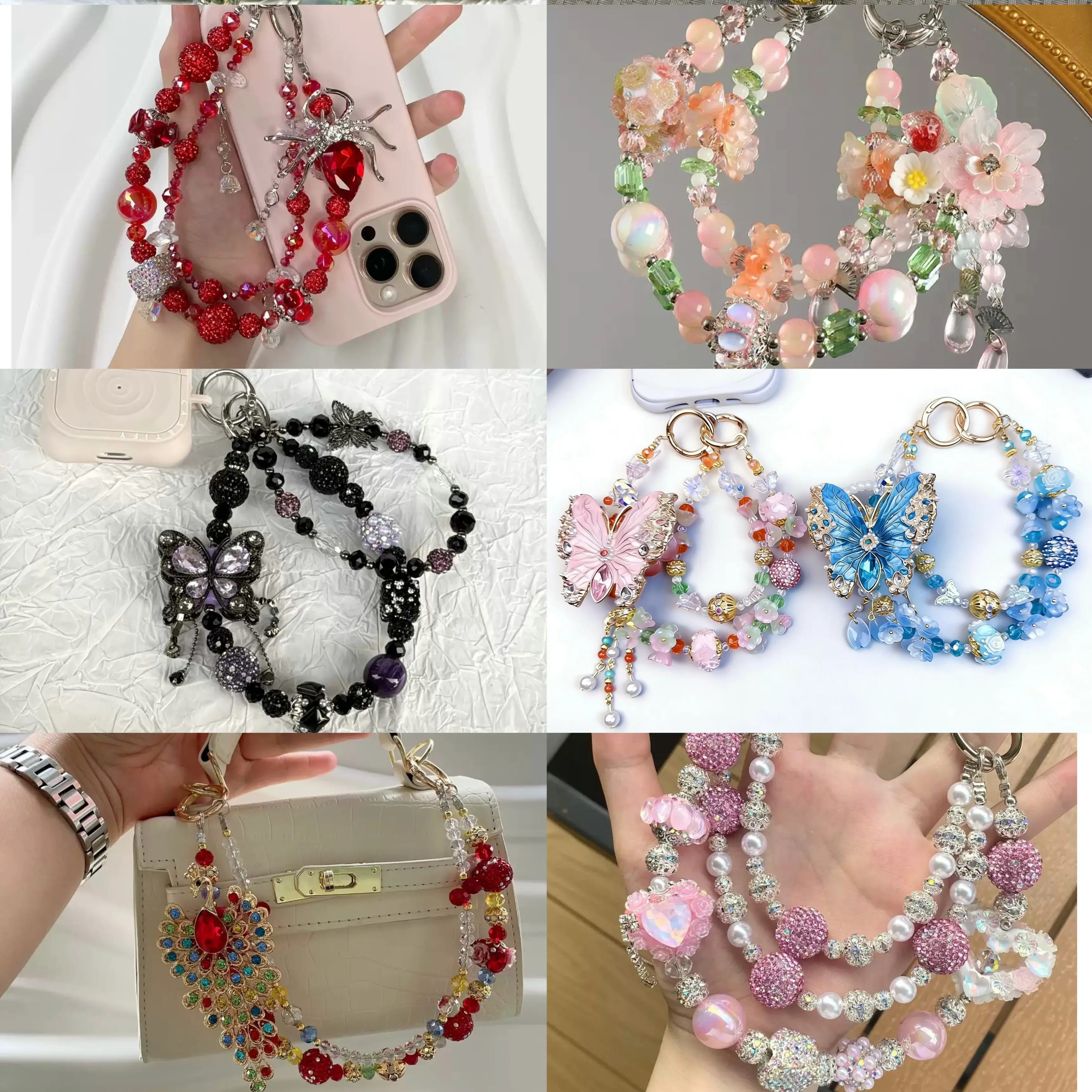 Luxury Heavy-Duty Crystal bag chain