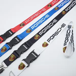 Porsche Car Lanyard Keychain, Logo Work Card Holder, Durable & Stylish Design, Perfect Gift for Porsche Enthusiasts
