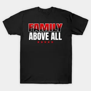 Family Above All Roman Reigns Gildan Heavy Cotton Tee For Men Women Unisex Professional Wrestler T Shirts Cool Vintage Fashion T-Shirt Gift Classic Apparel