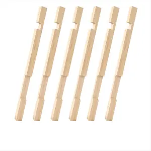 Beehive Entrance Reducer,6 Pack Wooden Hive Entrance Reducer 10 Frame Beehive Supplies with 2 Size Openings Control Warm