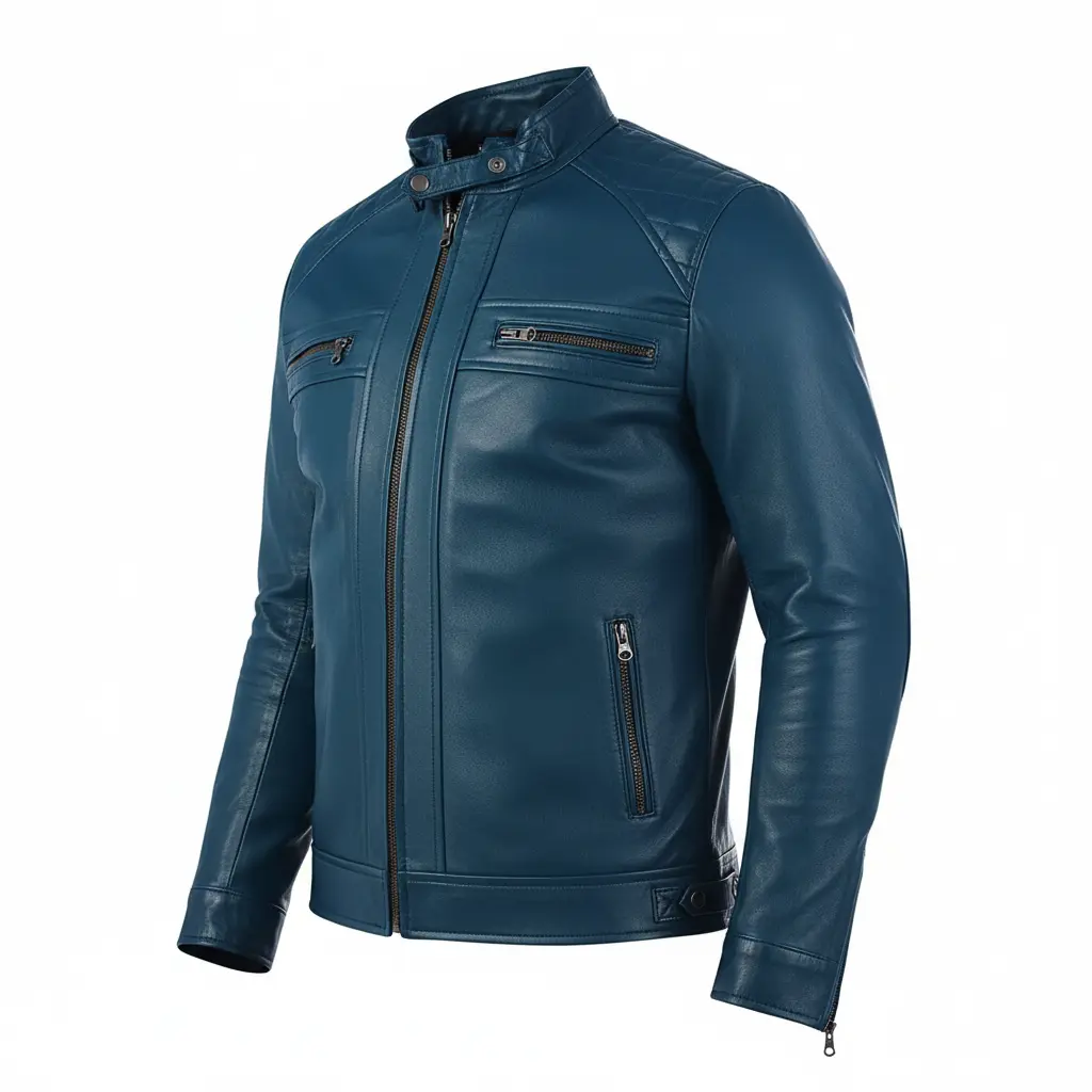 Men's Blue Bomber Jacket