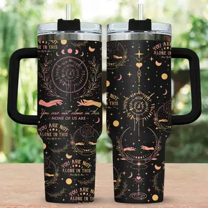 Astarion Game Tumbler 40oz, You're Not Alone Stainless Mug, Astarion Drinkware Tumbler, High Elf Gaming Apparel, Tumbler Gift Summer