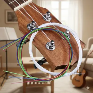 Nylon Ukulele String Set with Nano Anti-Mold & Rust Coating | Durable Camping & Dorm Strings | Quick Tuning, Accurate, Anti-Breakage Performance