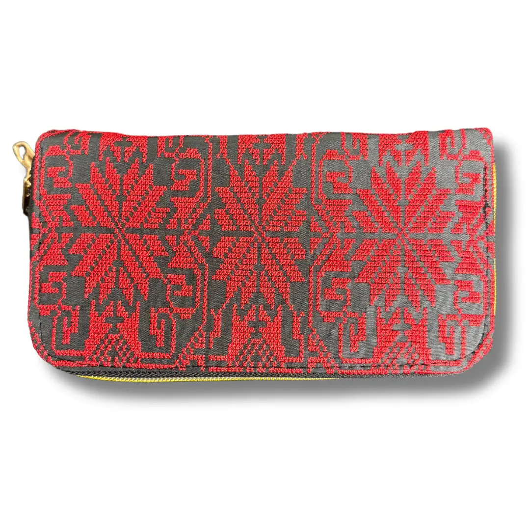 Double Zipper Tatreez Wallet
