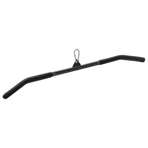 39.37 Inch LAT Pulldown Bar Attachment for Pulley Cable Machine, Curl Tricep Press Down Bar with Rubber Handle, LAT Pull Down Bar Accessories for Gym, Strength Workout, Muscle Building